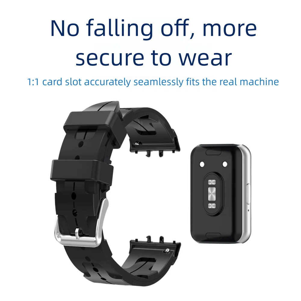 18mm Soft Silicone Band for Samsung Galaxy Fit3 Quick Release Woven Pattern Strap Anti-Slip Waterproof Durable for Men Women