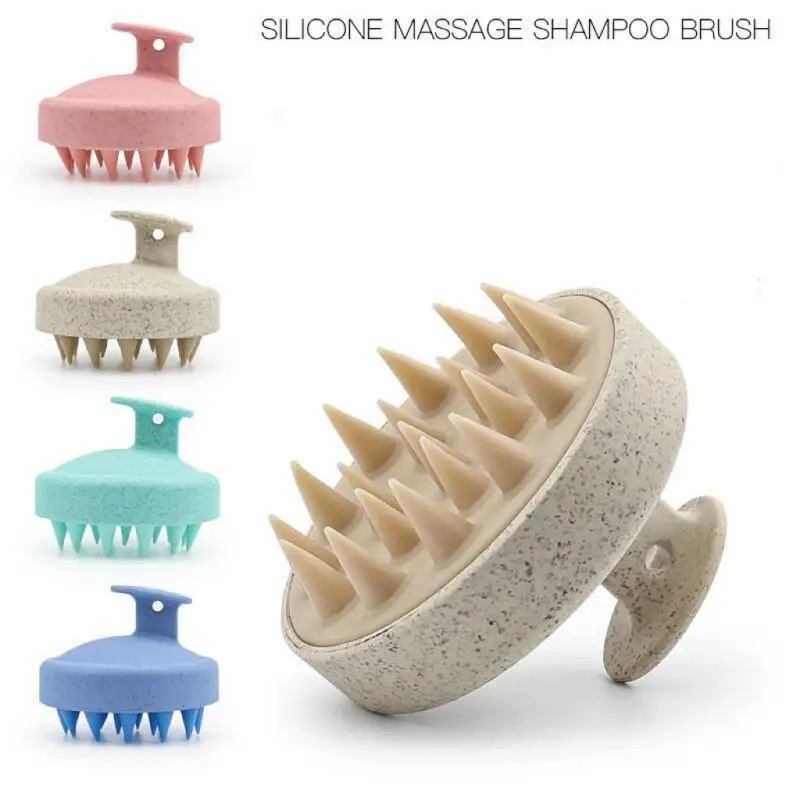 Silicone Shampoo Brush Shampoo Massage Brush Household Scalp Cleaning Massage Comb Body Shower Brush Salon Hairdressing Tools