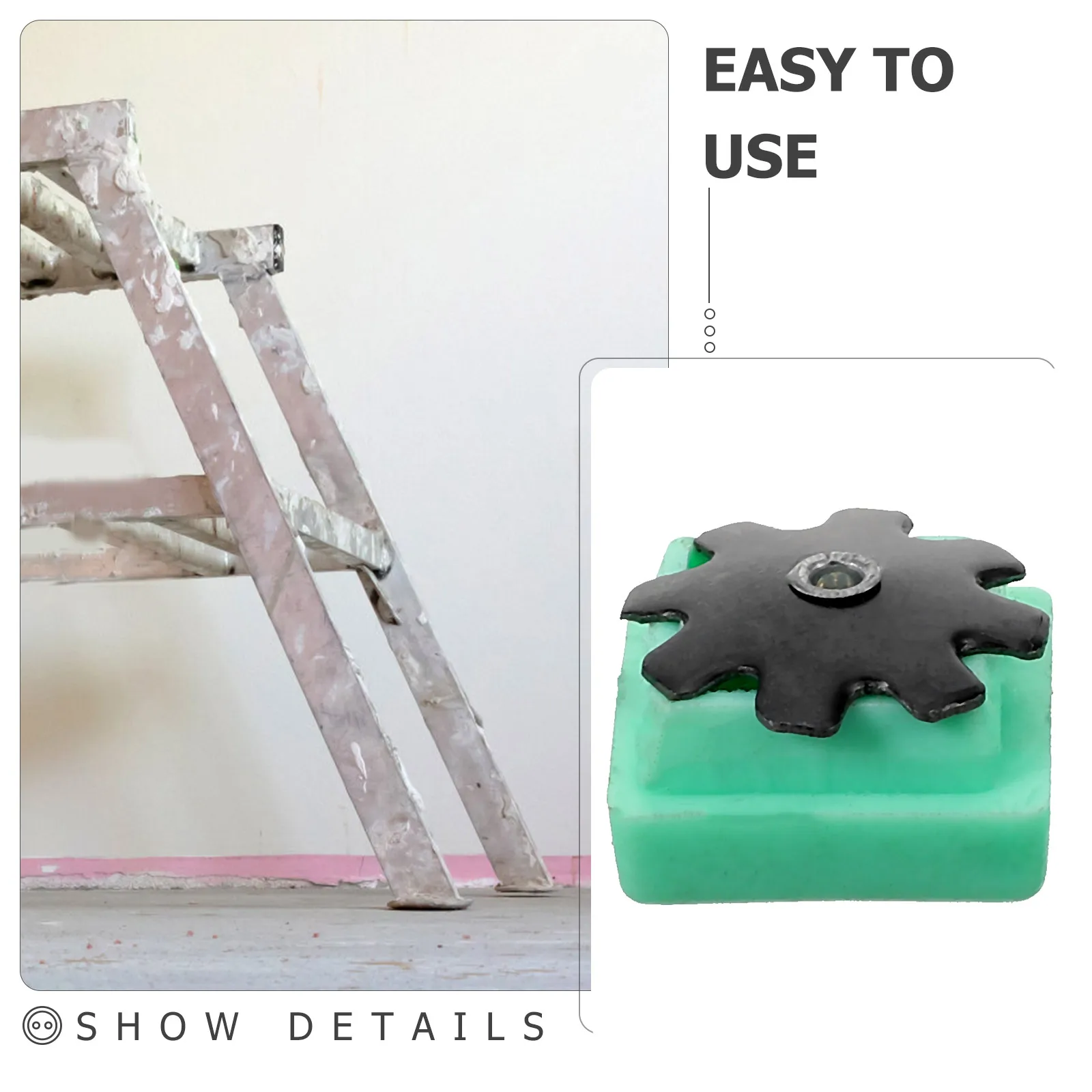 

4Pcs Scaffold Leg Protectors Durable Non-Slip Plastic Mats for Flooring Tiles Carpets Protection Scaffold Feet