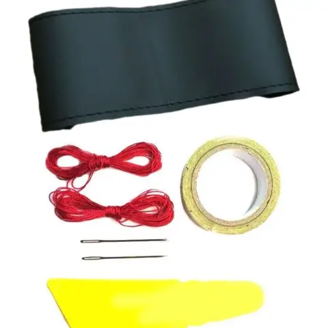 Car Steering Wheel Cover Hand-Sewn Genuine Leather For MG MG3 MG5 MG6 Navigation ZS HS GS 2017-2023 RX5 RX8 ZST ZSEV 2018-2023 8 best sales mg6 body kit - №6