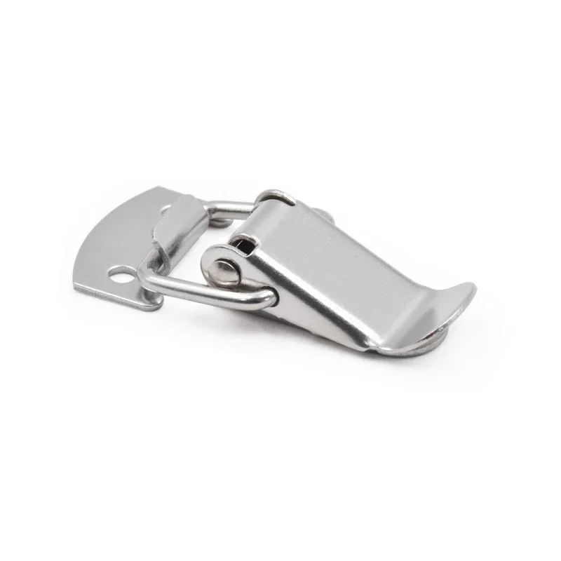 Three Kinds Of Materials Iron Nickled Plated Buckle Hook Wooden Box Hasps Clamp Spring Catch Clasp Loaded Draw Toggle