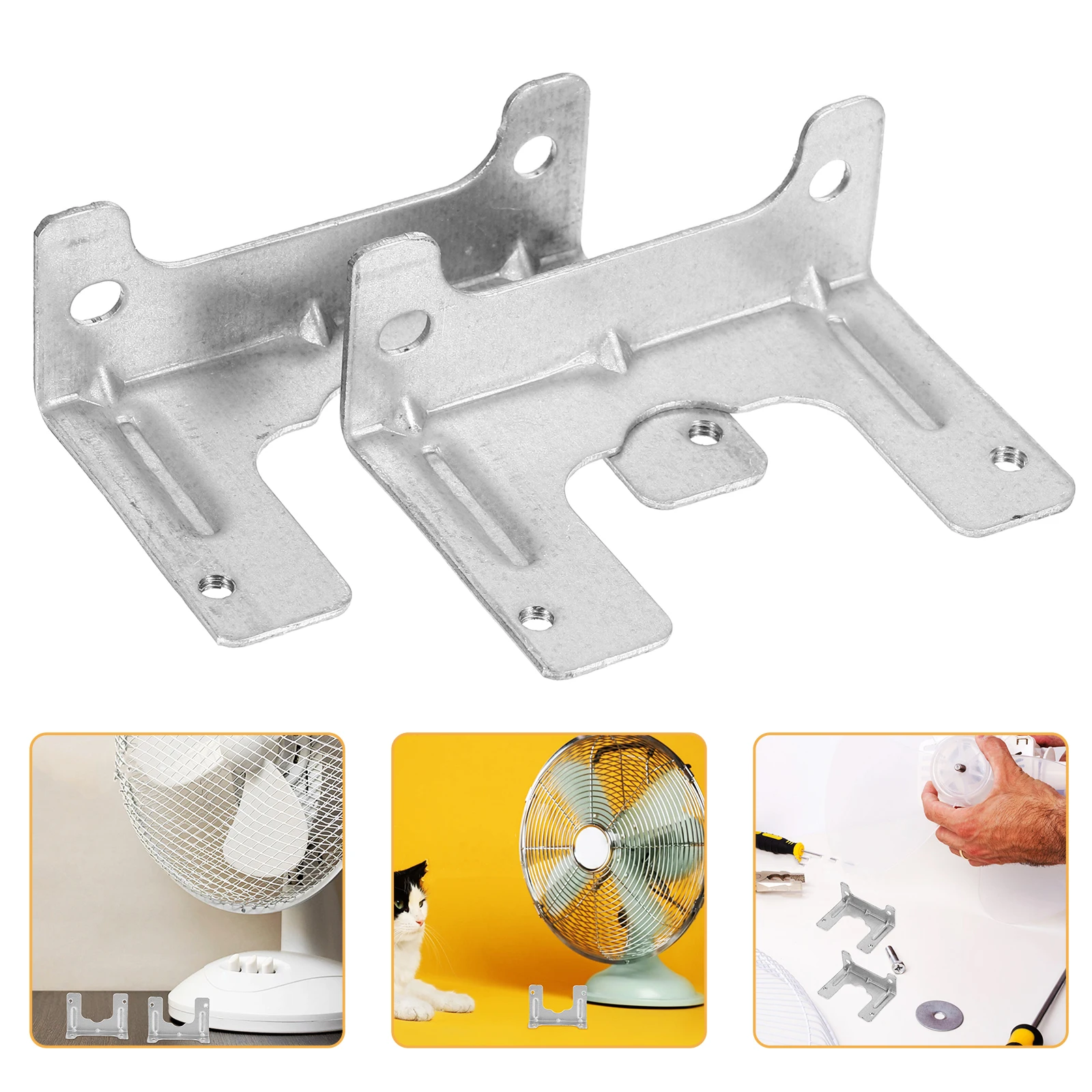 6PCS Ceiling Fan Mounting Plate Ceiling Fan Bracket Part for Light Adapter Hanging Fans Mounting Plate Accessories Iron Plates
