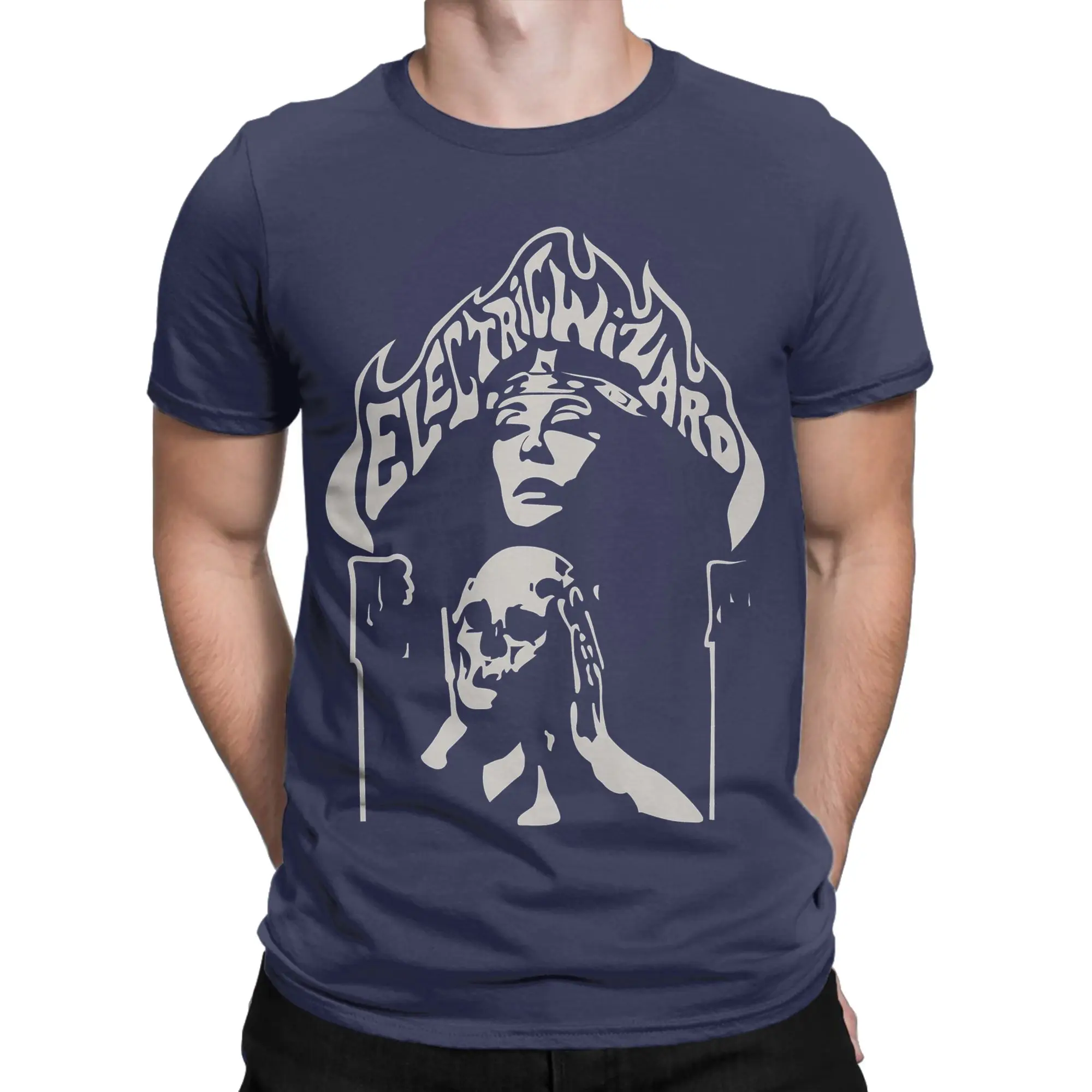 Casual Electric Wizards T-Shirt Men Crew Neck Cotton T Shirts  Short Sleeve Tees Summer Clothing