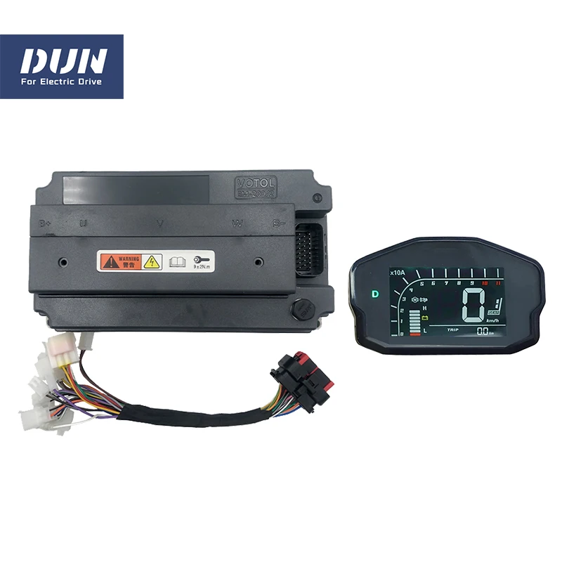 

VOTOL EM200/2 Programmable Controller 5KW-8KW Boost 300A Peak Phase 550A FOC BLDC Brushless with DKD Display For Electric Motor