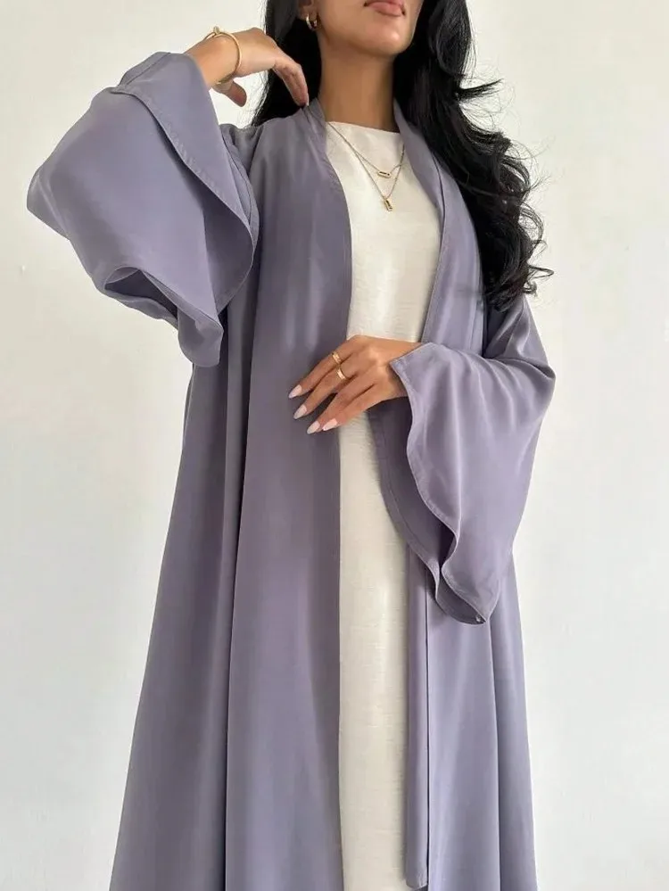 이드 아바야 여성 롱 드레스 잘라비야 가디건 로브 단정한 라마단 무슬림 두바이 오픈 아바야 카프탄 이슬람 베스티도스 아랍 모로코