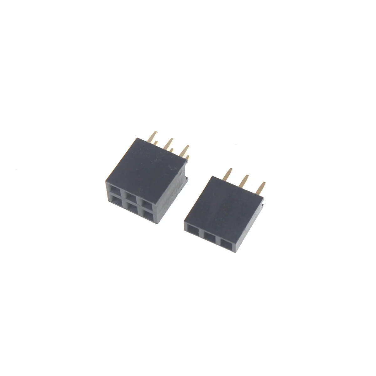 Conector hembra de una sola fila para Arduino, 100/50 piezas, 2,54mm, 1x2P, 3P, 4P, 6P, 8P, 12P, 15P, 20P, 40P