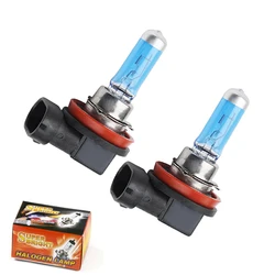 2Pcs H8 H9 H11 55W 65W 12V Halogen Bulbs Super White Fog Lights High Power Car Headlights Lamp Car Light Source parking 6000K