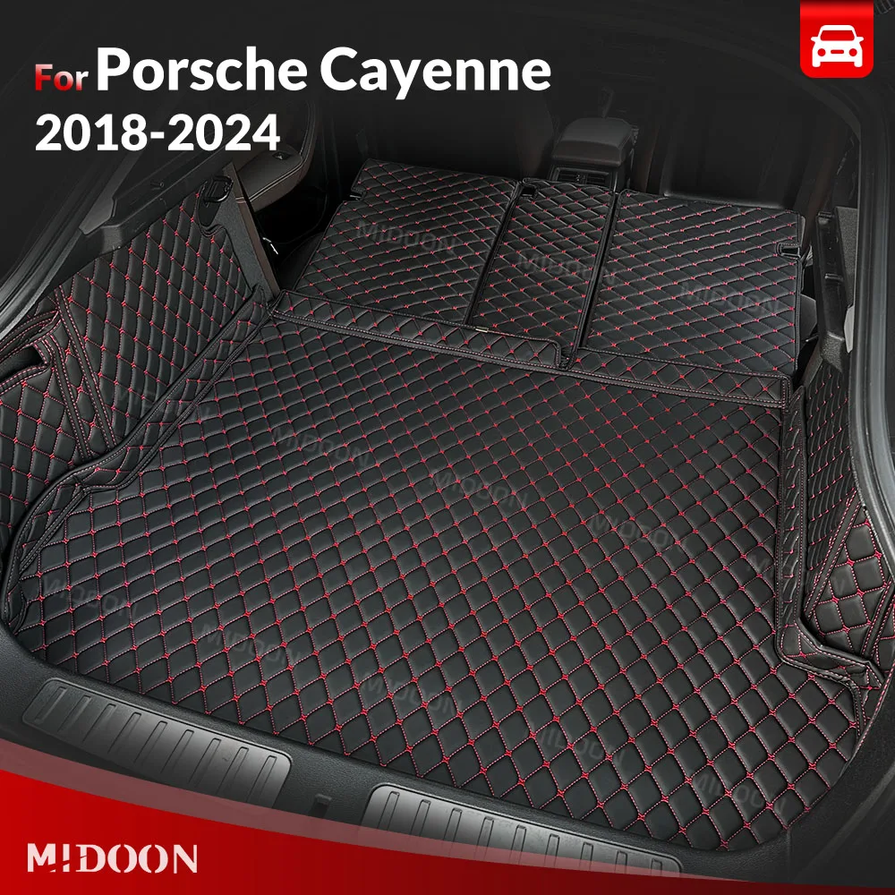 

MIDOON для Porsche Cayenne 2018-2024 23 22 21, автоматический коврик для багажника с полным покрытием, автомобильный защитный коврик, грузовой вкладыш, аксессуары для интерьера