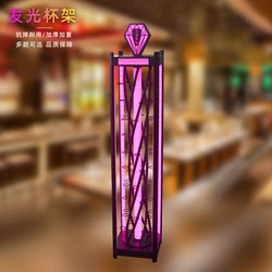 Bar luminous wine rack, party KTV, table setting, bucket glass rack, LED champagne and foreign wine bullet glass rack, cocktail