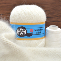 50+20g Soft Plush Mink Hair Yarn Premium Hand Knitting Crochet Thread For Scarf Vest Hat Cloth Winter Fall War