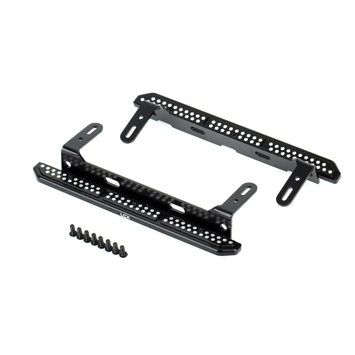 

LCX Racing 1/10 RC Crawler Aluminum Rock Sliders Side Step Running Board for Traxxas TRX4 Upgrades Parts Accessories