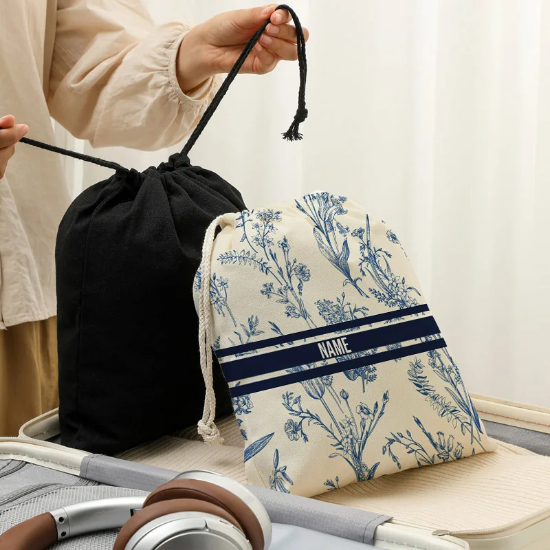 اسم مخصص باقة النص نمط المرأة حقيبة تسوق هدية صديقة للبيئة شخصية مخصص طباعة حقائب الهدايا #1