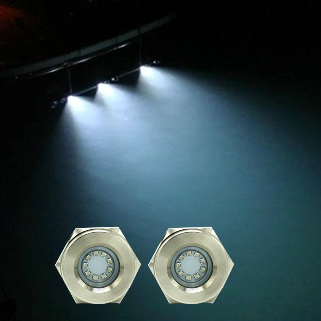 

High Quality 27W Waterproof IP68 Underwater Led Boat Drain Plug Light