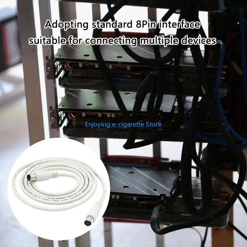 Langes 8-Pin-Stecker-DIN-Verlängerungskabel für zuverlässige Audioleistungen. Audiokabel Y4QF – Detail 9