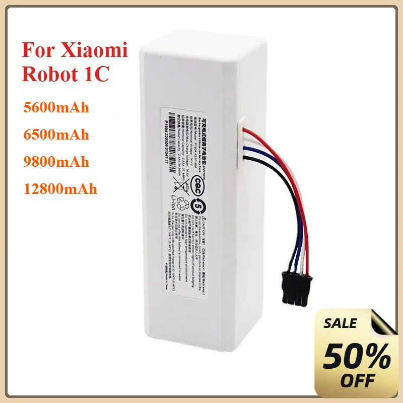 For Xiaomi Robot Battery 1C P1904-4S1P-MM Mijia Mi Vacuum Cleaner Sweeping Mopping Robot Replacement Battery 18650