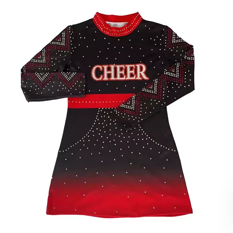 

Униформа для соревнований по аэробике, униформа для черлидинга, мужская и женская командная гимнастическая форма, детская форма для выступлений