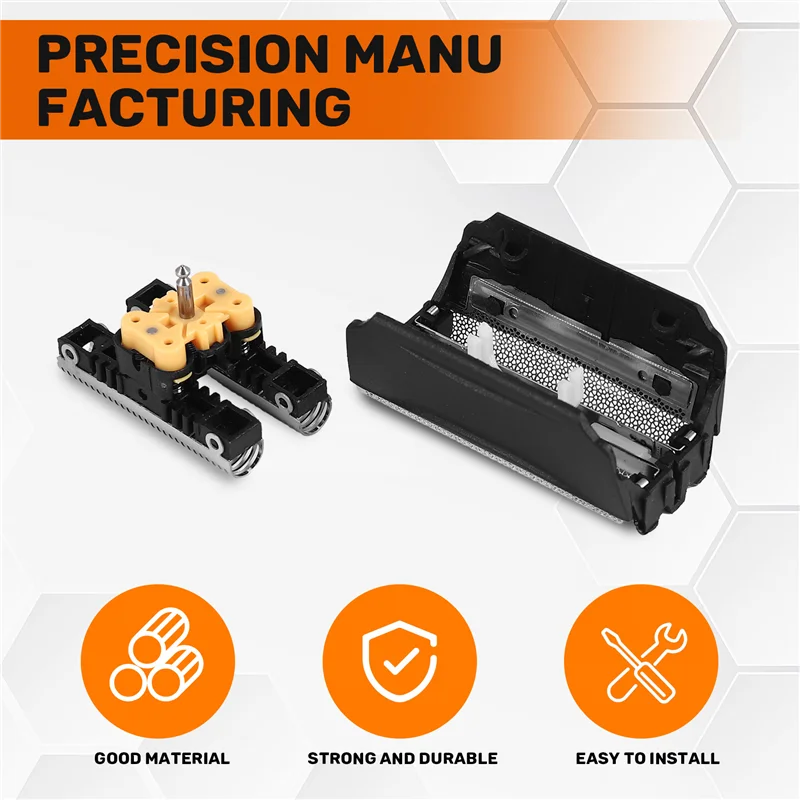 Folha e lâmina de barbeador 51B para Braun Série 5 Contourpro Ativador completo Série 8000 Fit WF1S WF2S 530 550 590 5760 5758