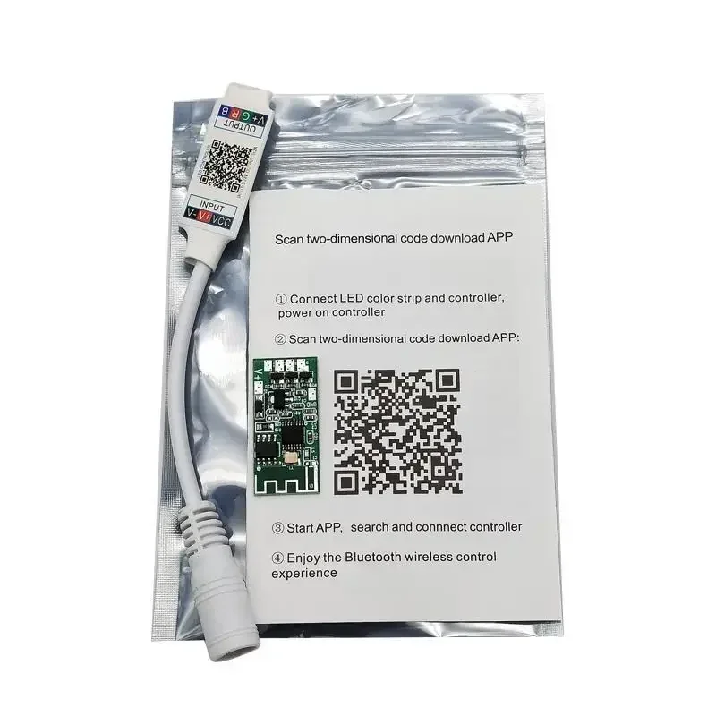 RF Light Controller, Wireless Remote Accessories, RGB 2835 5050 Led Strip Tape Lights, Bluetooth Control, Neon Wall Lamp Connect