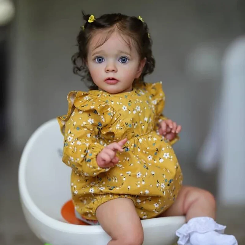 

60CM Reborn Toddler Girl Missy Real Picture 3D Skin Multiple Layers Painting Visible Veins High Quality Collectible Art Doll