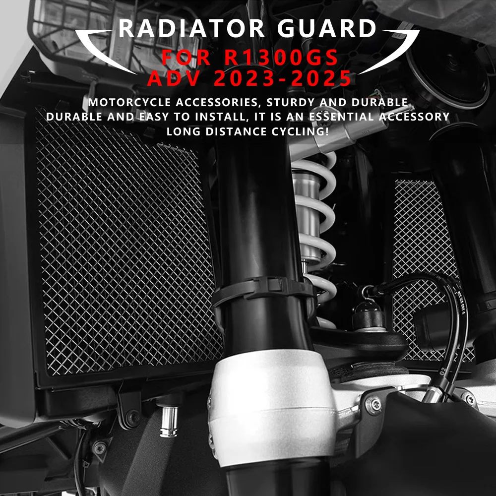 

MTKRACING For BMW R1300GS 2023-2025 Motorcycle Radiator Guard Grille Cover Protection Cooler Guard R 1300 GS