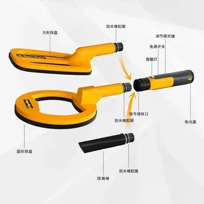 2021 ใหม่ USB มือถือเครื่องตรวจจับโลหะใต้น้ําเครื่องตรวจจับสมบัติเต็มรูปแบบกันน้ํากลางแจ้ง Treasure Finder โบราณคดี