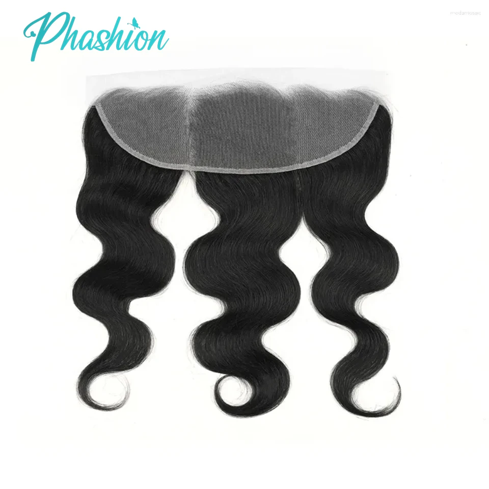 Phashion 26 28 30 pouces 13x6 13x4 dentelle frontale pré plumée suisse HD Transparent avant complet seulement vague de corps 100% Remy cheveux humains