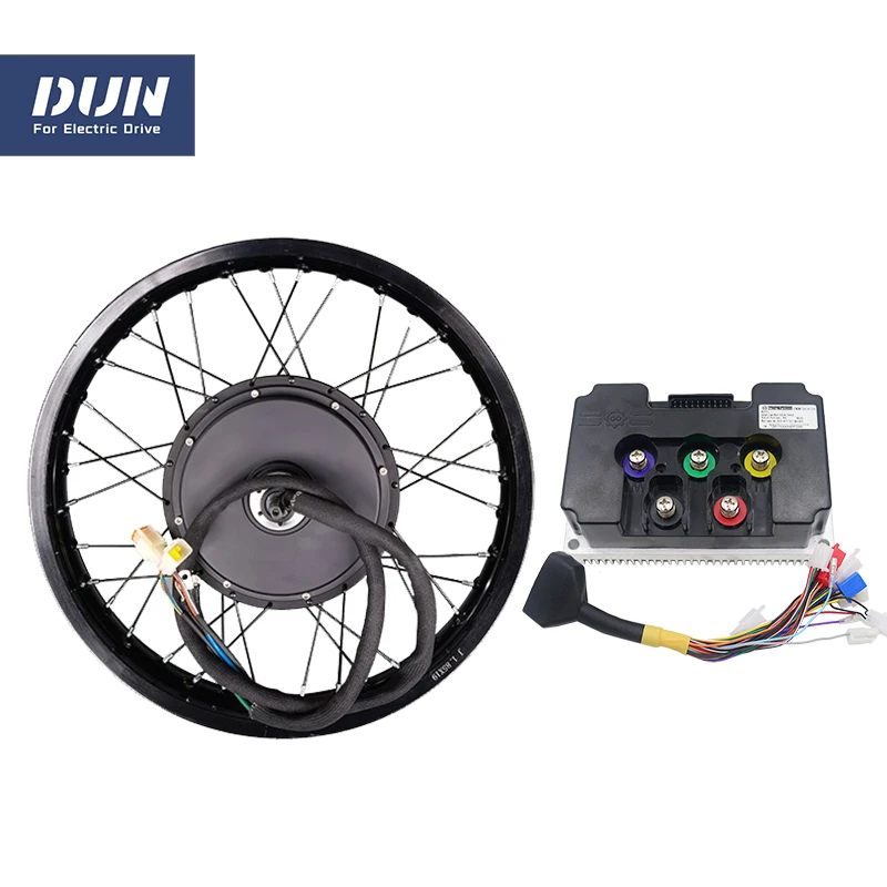 Powerful 3KW QS205 V3 WP 50H with 17\'\' 18\'\' 19\'\' 21\'\' Rim Spoke Hub Motor and Fardriver ND72450 V2 Controller