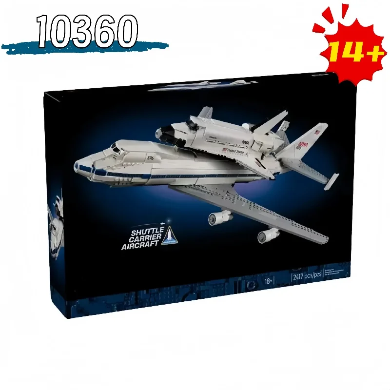 

NASA Space Shuttle Carrier Aircraft Building Set, 10360 Scale Model Airplane Architecture Blocks for Adults & Kids, STEM DIY Toy
