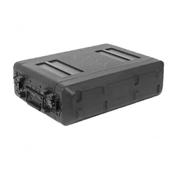 2u 3u 4u 6u microfone caso de vôo caixa de ar amplificador pe gabinete receptor microfone flightcase caixa à prova de choque corpo principal 260mm profundidade