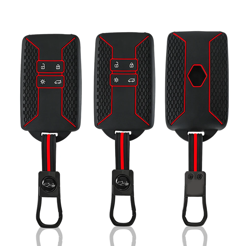 

silicone car key case cover for dacia Duster logan 3 jogger sandero for Renault Clio 5 Megane 4 Zoe Kadjar Captur Arkana Koleos