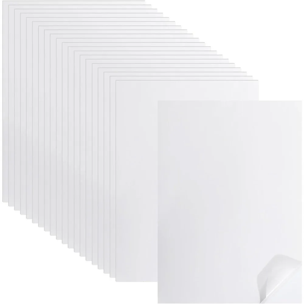 20 Sheets A4 Printable Washi Sticker Paper Translucent Self-Adhesive Paper Handbook DIY Stickers for Printer Diary Album