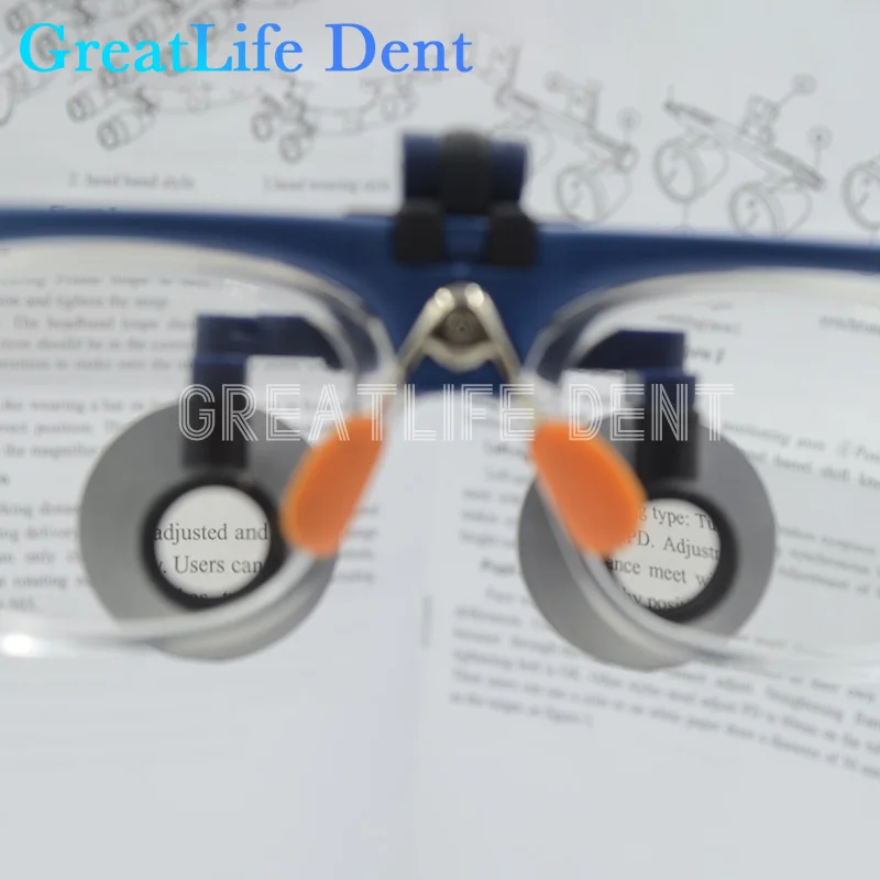 GreatLife Dent Original KWS FD-500 3.5x Ultral-light dentystyczny Galileo okulary powiększające lupy chirurgiczne lupa lupy stomatologiczne