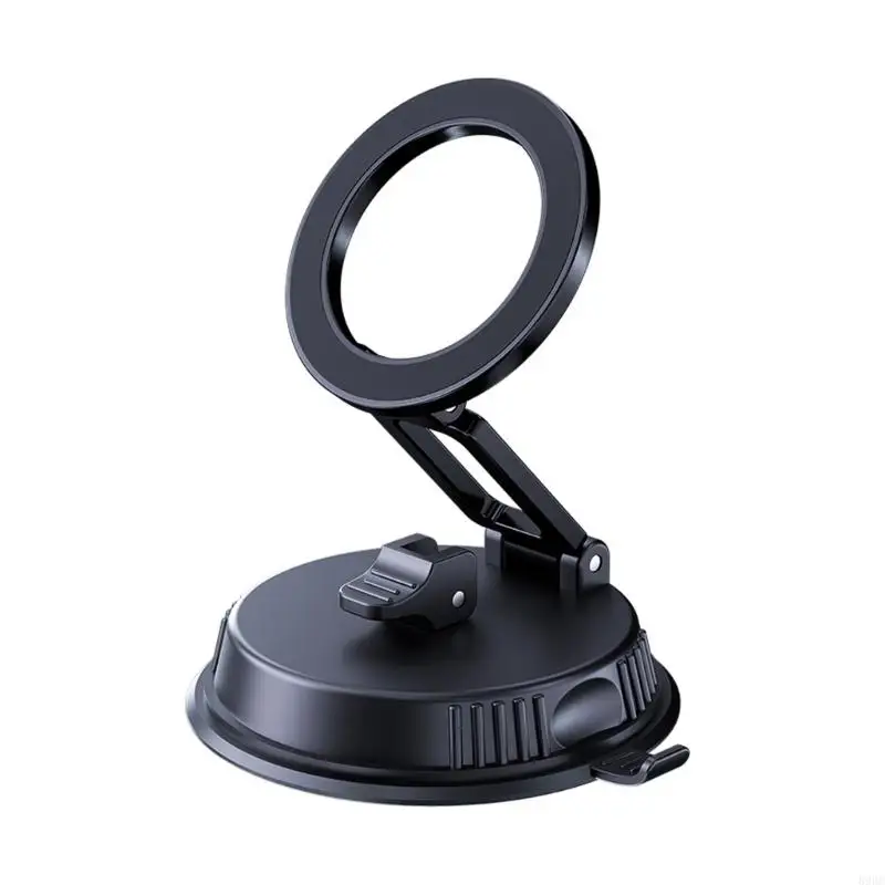 

Very easy Carry Retractable Car Phone Holder with 2 Center Adjustment Vacuum Suctions for Dashboards & Smooth Surfaces 896C