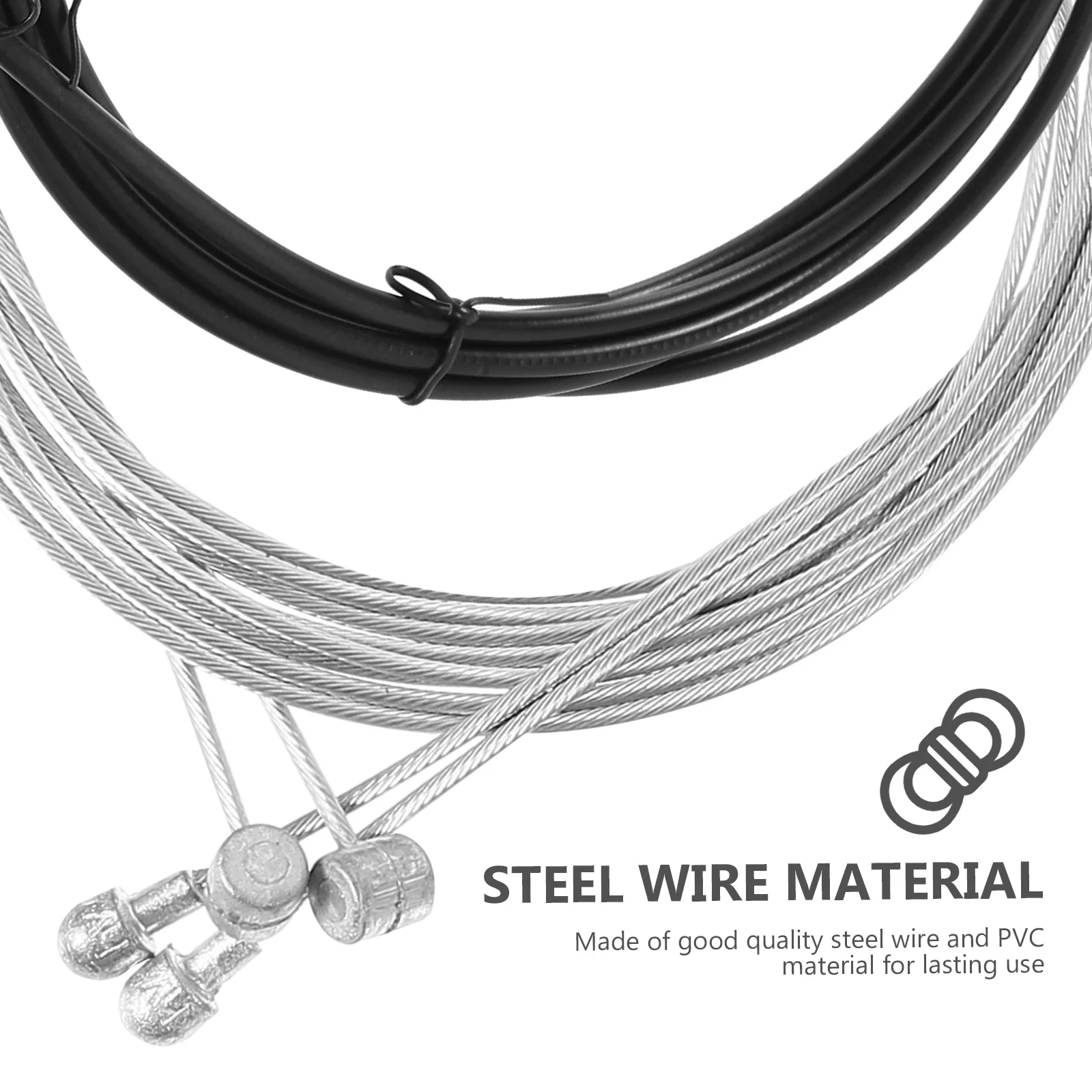 1Set Bike Brake Derailleur Cable Set Durable Steel Wire PVC Complete Accessories for Mountain Road and Shifter