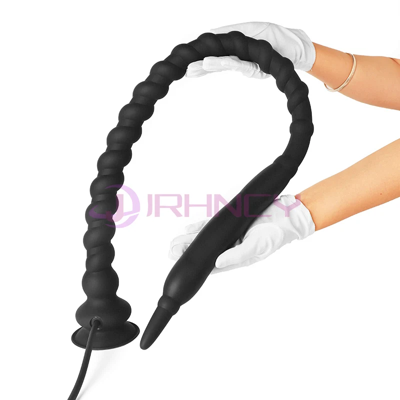 Extra Long Inflatable Anal Plug Prostate Massager For Dilation_voghion.com