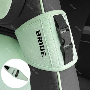 JDM PU-Yarış-Deri-Kova-emniyet Kemeri Kılavuz Braketi, Koruyucu, Hakiki, GELİN için RECARO SPARCO-OF-Arabanın emniyet Kemerine takılı İlk 10 satış, emniyet kemerleri sparco-no. 10