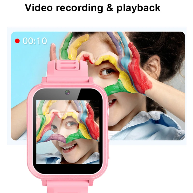 Children\'s Wristwatch 24 Games Kids Smart Watch Music Play Pedometer Tracker Time Display Video Audio Record Torch Smartwatch