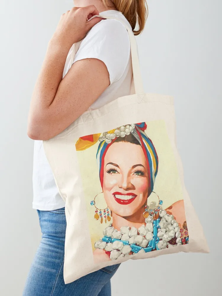 Painting of Carmen Miranda Tote Bag Canvas canvas tote sac pour femme