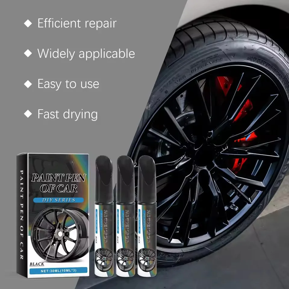 MOBIDEA Scratch Repair Pen Car Hub Cap Touch-Up Paint For All Wheel Rims Professional Fast Repair Auto Hub Scratch Restore Tool