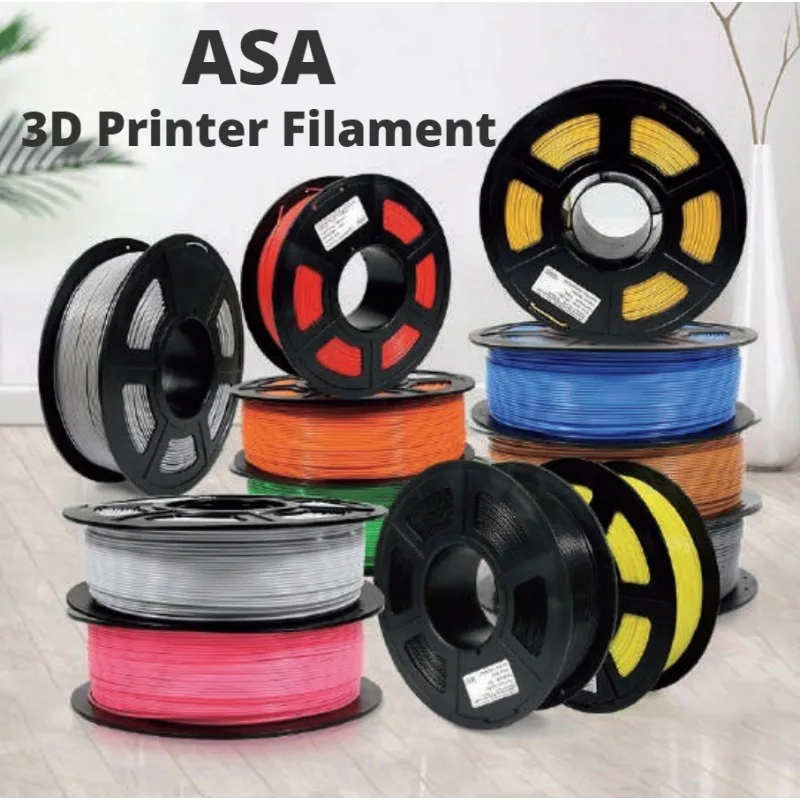 

ASA Filament 1.75mm,UV/Rain/Heat Resistant Tough 3D Filament,Great for Printing Outdoor Functional Mechanical Parts,1kg(2.2lbs)