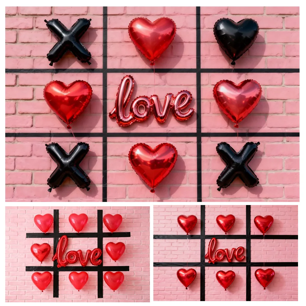 

Valentine's Day Photography Background Couple Portrait Party Room Wall Decor Photo Backdrop Banner Photo Studio Photobooth Props