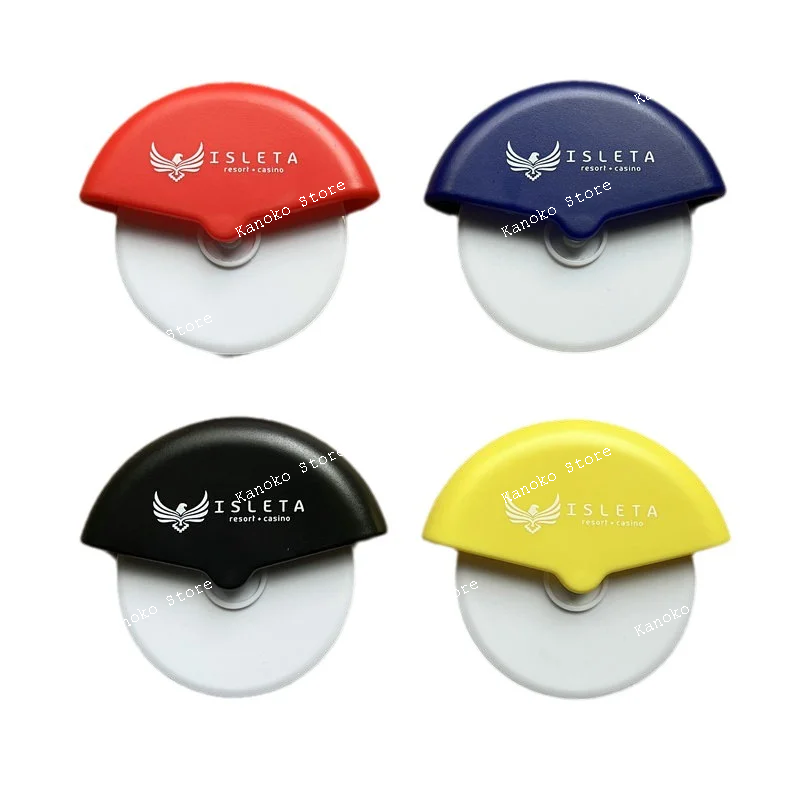 

10 шт., популярный пластиковый круглый нож для пиццы, круглый нож для пиццы