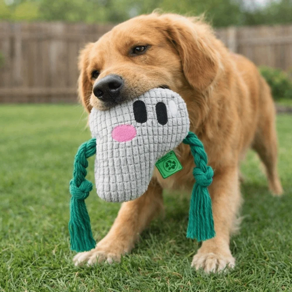 

Alphabet Sounds Dog Chew Toy Chew Resistant Bite Resistant Dog Rope Knot Toy Pineapple Fleece Two-Tone Color Blocking