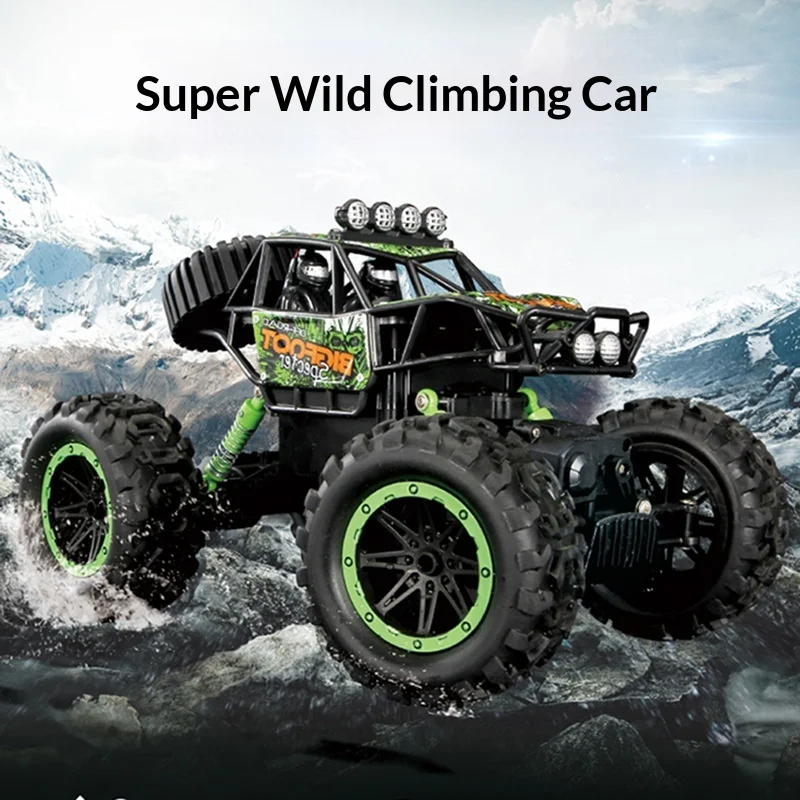 4wd Alloy Rc Off-Road Car Large Size Climbing Remote Control Truck 2.4g High Speed All Terrain Vehicle Kids Boys Birthday Gift