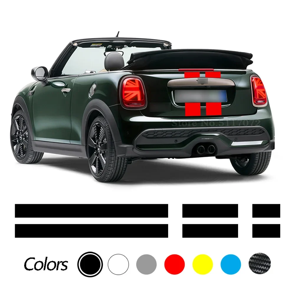 

Car Hood Sticker Bonnet Stripes Engine Cover Band Rear Vinyl Decal For MINI Cooper F56 R56 F55 F57 R57 JCW Accessories