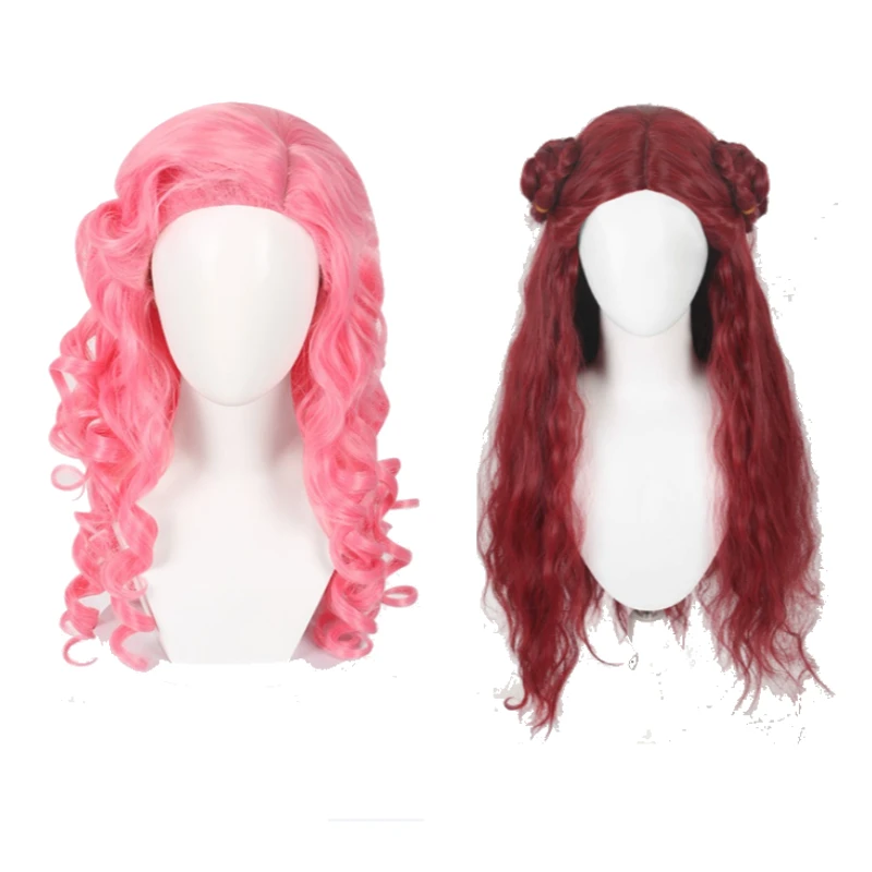 

Длинный синтетический парик принцессы «Королева сердец», костюм для косплея, вечерние, термостойкое волокно, линия волос, бесклеевой, для женщин на Хэллоуин