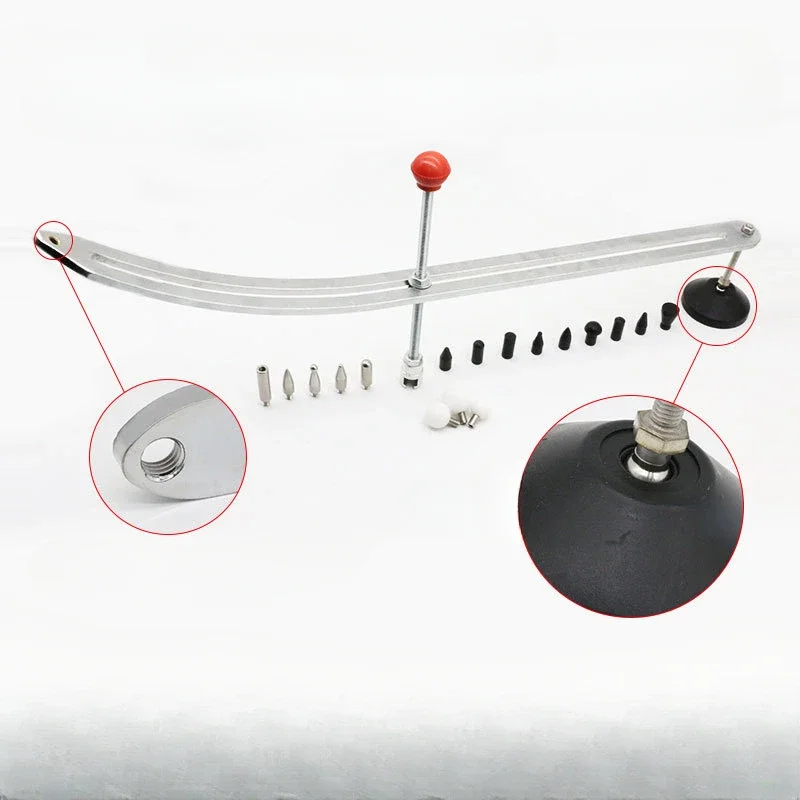 Car Dent Repair Extrator e Levantador Auto Fender Remoção de Danos Arc Crowbar Tools Kit Hook Rods Dent Repair Tools Peças de Reposição