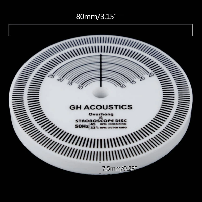 High Accuracy for LP Vinyl Phono Speed Test Disks for Record for Head Calibration Detect 33 / 45 Speed Acces Drop Shipping