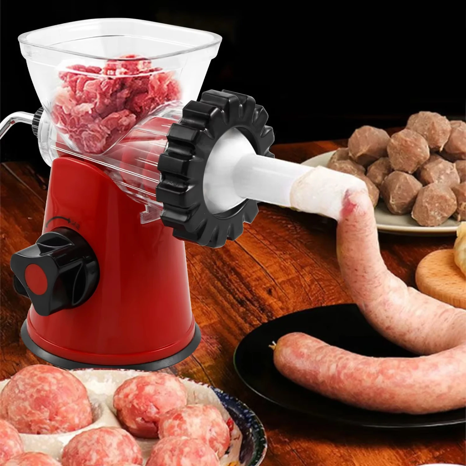 Food Grade Manual Meat Grinder Sausage Maker - Fast Cutting & Multifunctional Mincer Machine