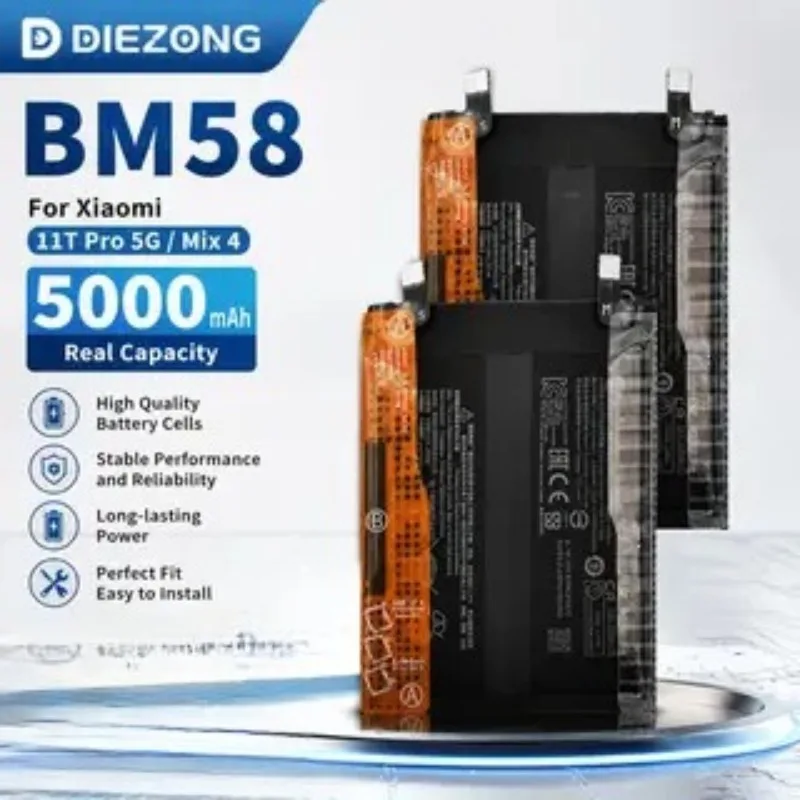 In Stock  5000mAh BM58  for Xiaomi 11T Pro 5G 11TPro High Quality Mobile Phone Batteries Bateria Fast Shipping